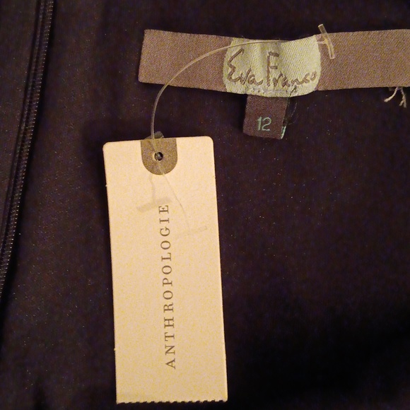 Anthropologie Eva Franco black tulle with pink floral skirt NWT - Picture 5 of 8